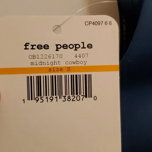 🤩New with tags Free people OH Scuba Midnight cowboy bralette size small - Picture 10 of 13